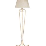 standing lamp with retro lampshade