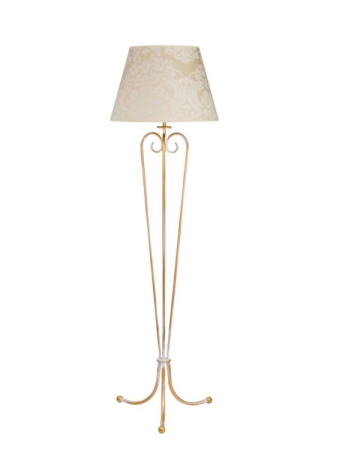 standing lamp with retro lampshade